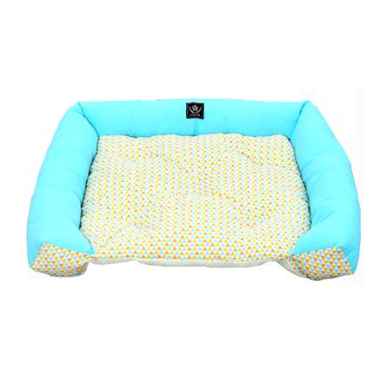 Tư thế chó con Puppy Cushion Square Garden (Xanh dương)