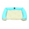 Tư thế chó con Puppy Cushion Square Garden (Xanh dương)