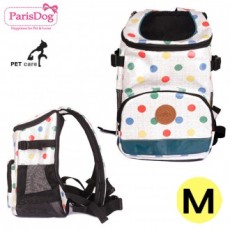 Túi đeo chéo Paris Dog Multi Dot cỡ vừa (Xám)