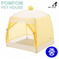 Nhà lều cho thú cưng Wolf Launch Pom Pom (Trung bình) (Vàng nhạt)