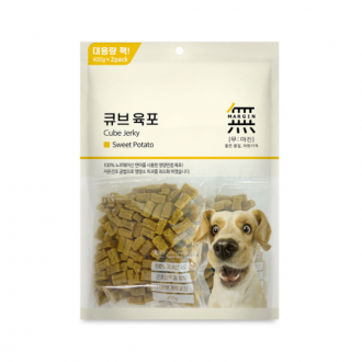 [Lup Pet] Bow Wow No-Margin Khối Lập Phương Thịt Bò Khô Khoai Lang 800g