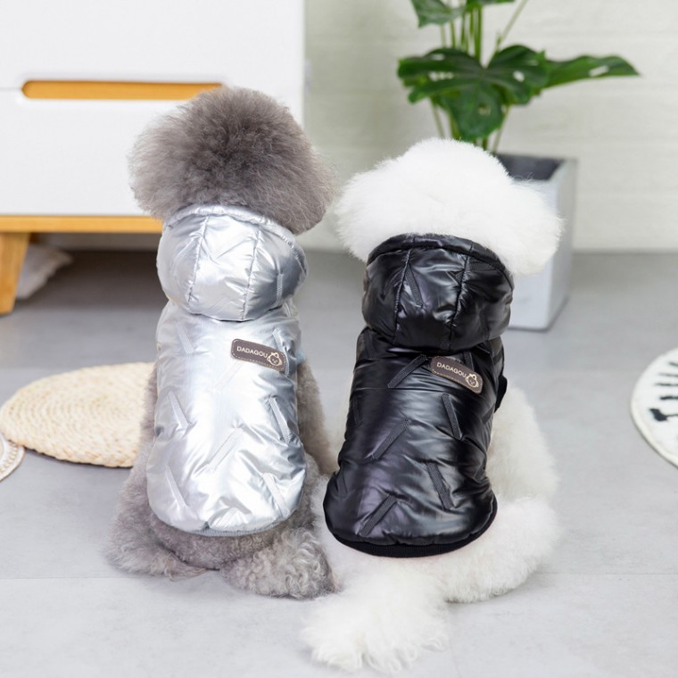 Petitiony Space Hood Độn Vest Quần Áo Cho Chó Chó Mèo Chó Đi Chơi Mẫu Giáo Quần Áo Mùa Đông