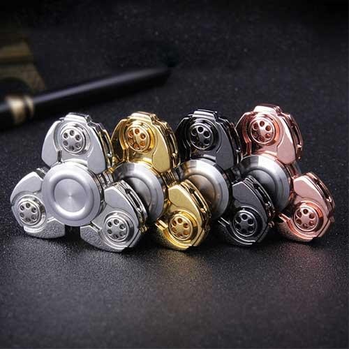 Đồ Chơi Người Lớn LED Thần Tài Spinner Kim Loại Ngón Tay Đồ Chơi Kidult Blade Spinner Tay Sang Trọng