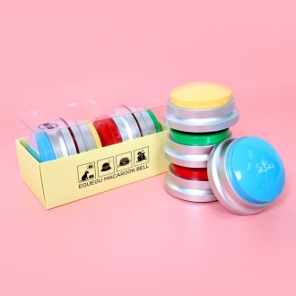 [Aeggu] Chuông huấn luyện chó con, nút nói, chuông ghi âm, chuông macaron