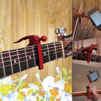 Giá đỡ đàn guitar điện thoại thông minh 1P Giá đỡ đàn guitar acoustic Capo Q