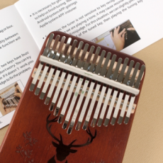 Bao gồm túi đựng đàn kalimba khắc nốt nhạc Kalimba 17 phím dành cho người mới bắt đầu