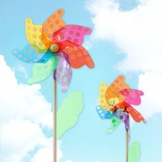 Wind Village Dot Pinwheel 4P Set Park Garden Khuyến mại Sử dụng