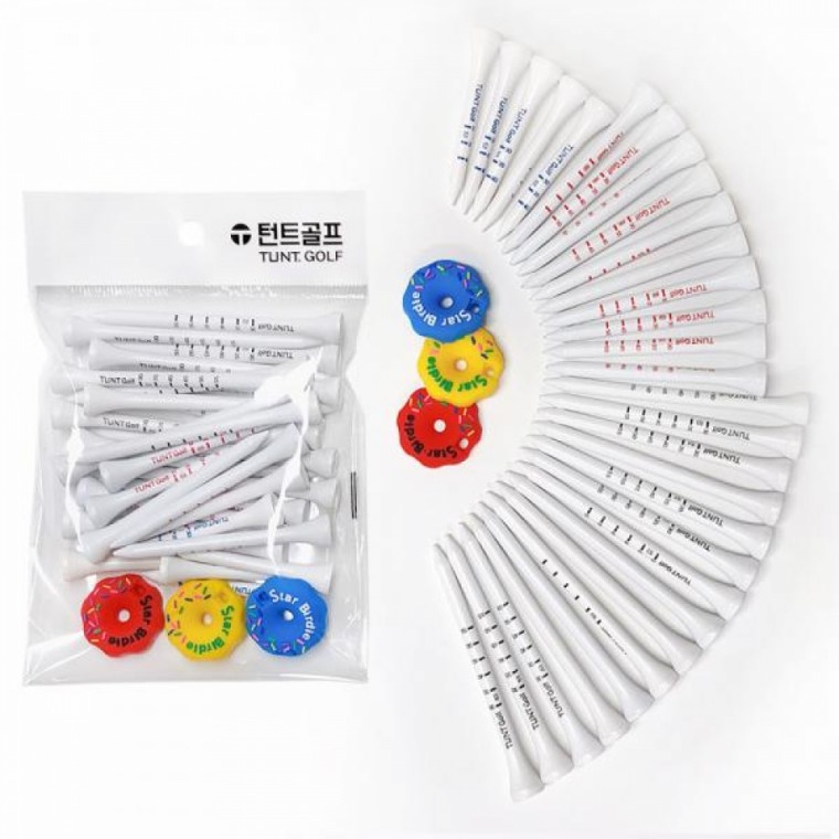 Vòng donut golf Tunt 3 chiếc + Áo thun chia độ hỗn hợp SML 30 chiếc bộ 1 gói