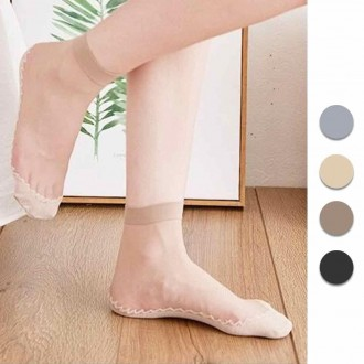 10 Đôi Tất Chống Trơn Trượt Đến Mắt Cá Chân Trong Suốt Chống Trơn Trượt Nén Quần Legging Đen Hiệu Chỉnh Độ Đàn Hồi Cao