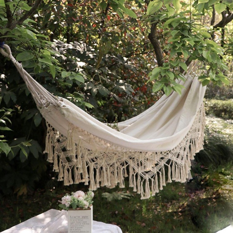 Macrame Ren Võng Ghế Xích Đu Cắm Trại Ngoài Trời