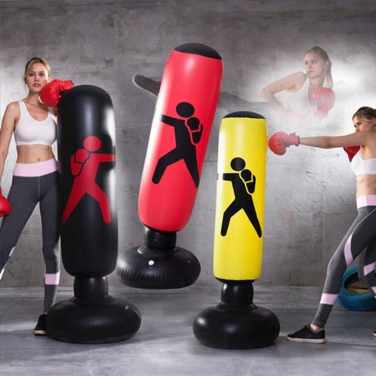 Túi đấm khí 1,6M Đứng bao cát Kickboxing tại nhà