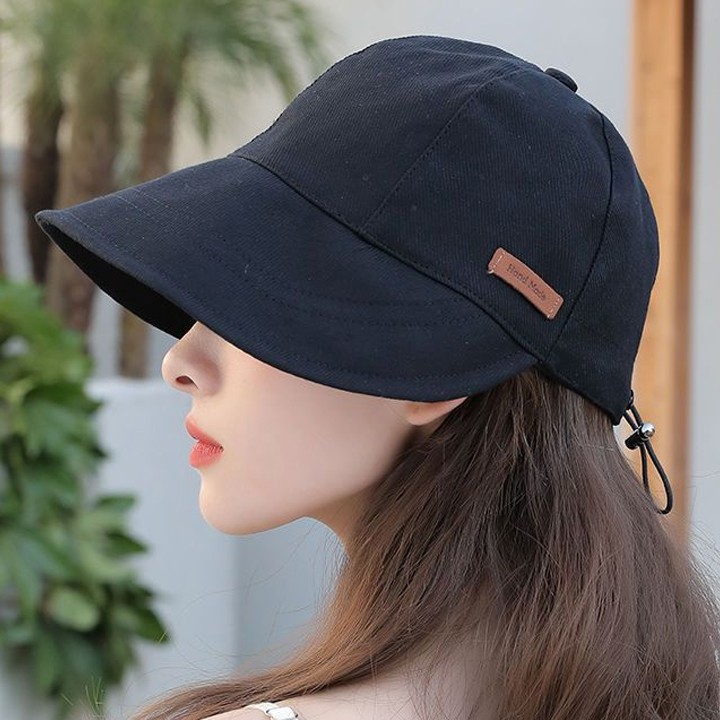 Nữ Mùa Hè Nón Gân Bonnet Nón Vải Lanh Raffia Mũ Golf Chống Nắng Bungeoji