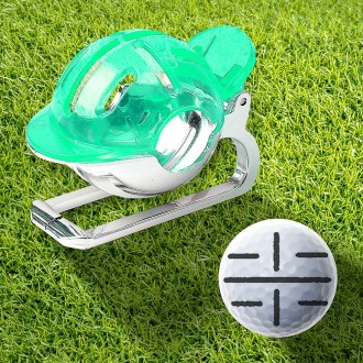 Miếng lót bóng golf dạng kẹp + bộ bút (xanh) đánh dấu bóng caddy