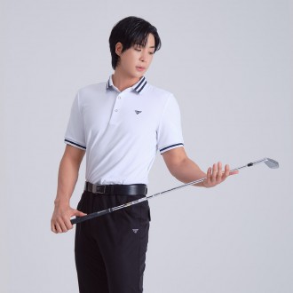 Xuống Blow-DBSSTWH6500-1M SS Golf Nam Mặc Áo Thun Cara Ngắn Tay