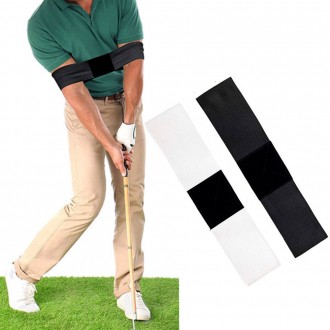 Cánh gà phòng ngừa băng đeo tay golf bảo trì khoảng cách cánh tay tập luyện xoay đen trắng