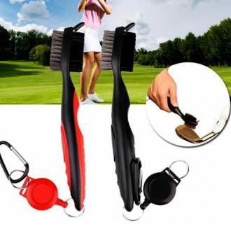 Bàn chải chăm sóc câu lạc bộ golf 3in1 Bàn chải câu lạc bộ golf có dây cuộn