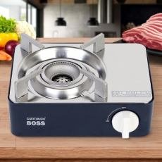 Boss gas phạm vi cắm trại vỉ nướng đốt mini bếp cắm trại di động công suất nhiệt cao