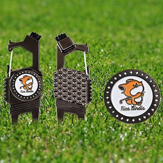 Divot Tool Ball Marker Bộ đa năng Nhân vật Lucky Nice Buddy