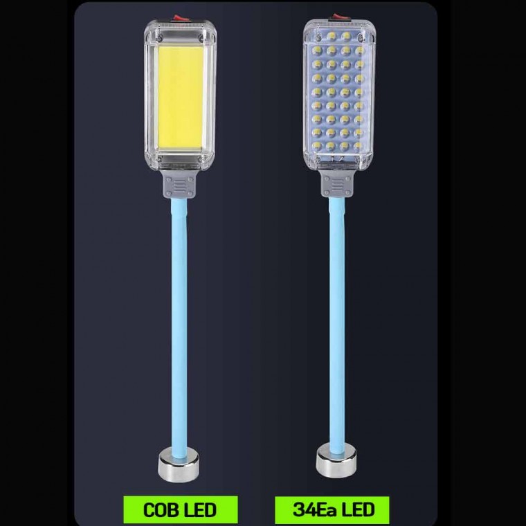 LED COB Nam châm mạnh mẽ Bellows có thể sạc lại ngoài trời Đèn lồng cắm trại đa năng Loại C