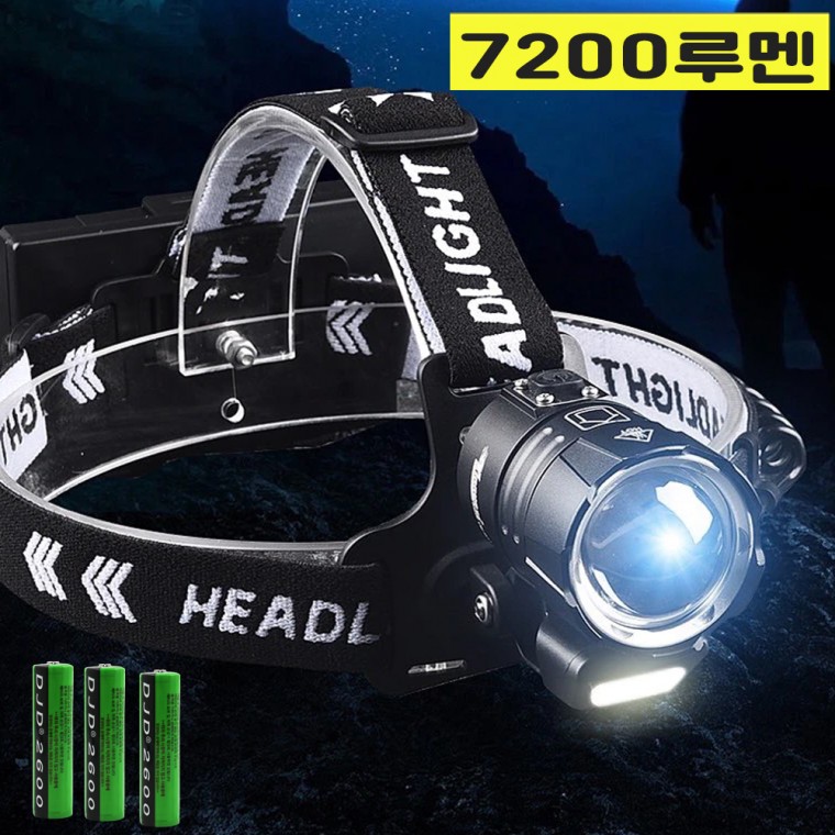 XHP100 LED 10W COB Đèn pha Zoom Harujil có thể sạc lại D98 AX