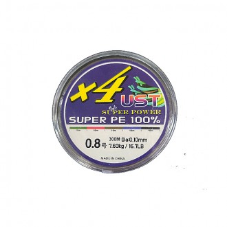 Sợi UST Superpower 4 sợi nhiều màu 300m