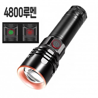 XHP70 LED 4800 Lumens Đèn pin ngoài trời Zoom có ​​​​thể sạc lại Flash Lantern DJDP349