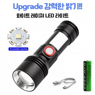 Đèn LED Laser trắng COB Đèn pin đa năng có thể sạc lại Đèn pin Zoom Đèn pin SY2111 A0