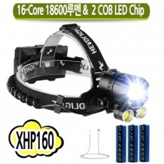 XHP160 2COB Đèn pha ngoài trời Zoom Harujil có thể sạc lại 18600 Lumens P190 AX