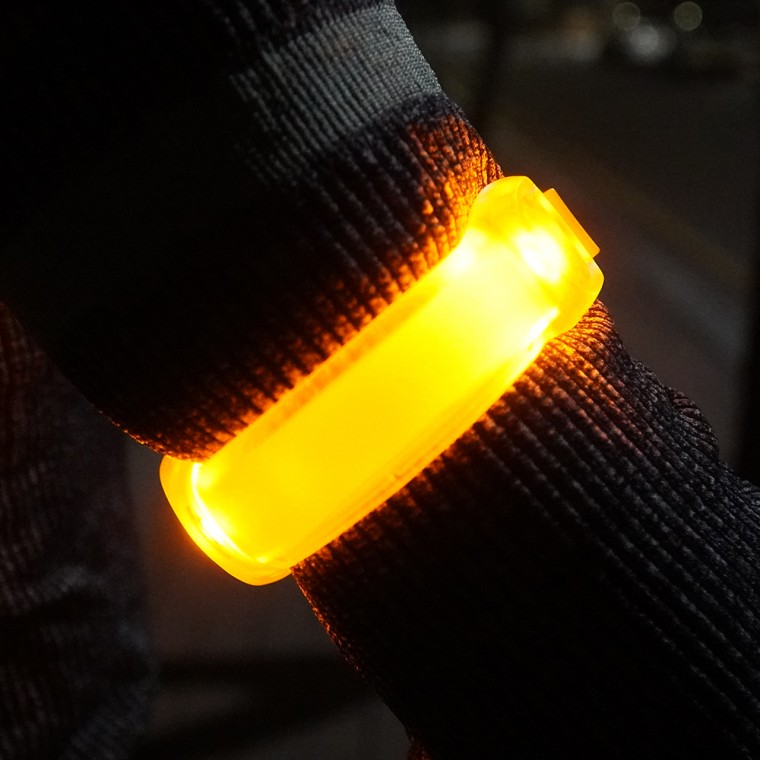 Đèn đuôi xe đạp Chạy bộ thể thao ban đêm LED Armband Light B99 Vàng