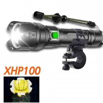 XHP100 LED sạc xe đạp an toàn đèn lồng flash đèn pha xe đạp 7200 lumens P99