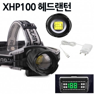 Màn hình lớn XHP100 LED Đèn pha zoom có ​​thể sạc lại 7200MAX D500 A0