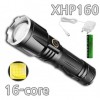 XHP160 LED có thể sạc lại Đèn pin zoom Đèn pin Đèn pin P180 C Loại A0