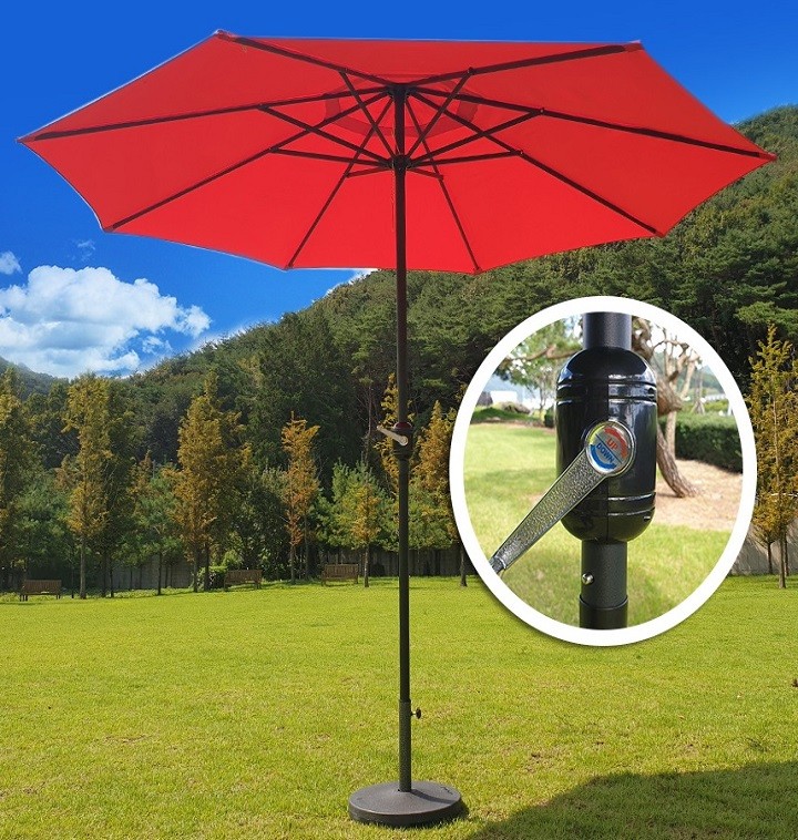 Nhà quỷ Mobenxton Kim loại hình bát giác Clank Parasol lớn