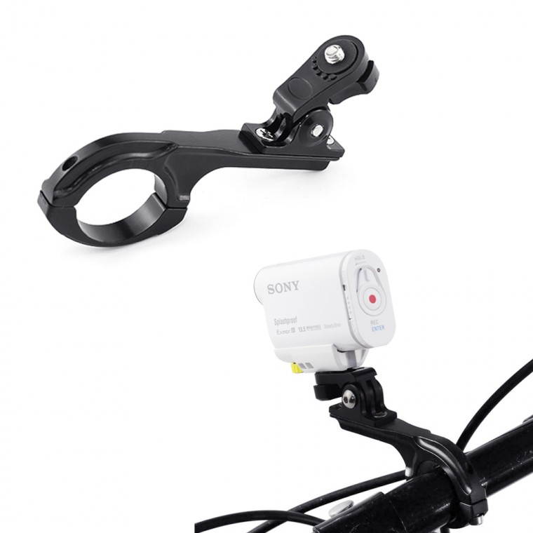 Giá đỡ đèn pha gắn ghi đông xe đạp Action Cam