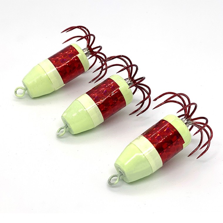 UST Dạ quang cách điện Octopus Killer Speed ​​​​Insulator 2 kim đỏ (6 cái)