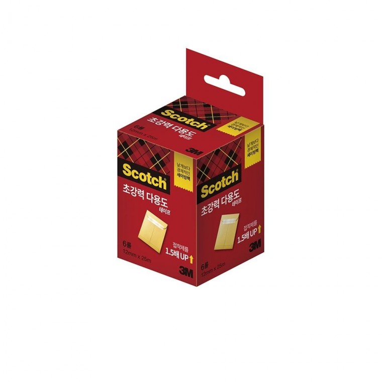 Gói tiết kiệm băng keo siêu mạnh 3M Scotch Refill 6 cuộn 12mmx25M