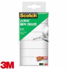 Gói tiết kiệm băng keo Scotch Magic 3M 810R-6 18mm x 32m