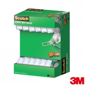 Gói tiết kiệm băng keo Scotch Magic 3M 122A-12 18mm x 16m