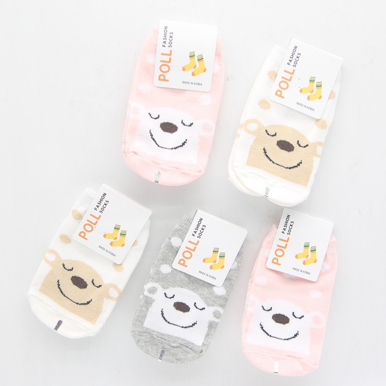 Tất trẻ em Happy Bear 5 đôi gấu