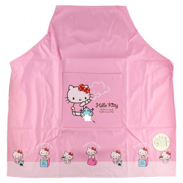 Tạp dề Sanrio Tạp dề Hello Kitty PU Tạp dề Cutie Tạp dề trẻ em 12000