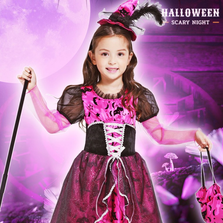 Bộ trang phục phù thủy Halloween Victoria 4 món XL