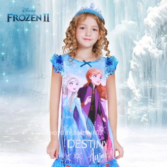 Bộ quần áo mặc trong nhà Frozen 2 - tank top (xanh)