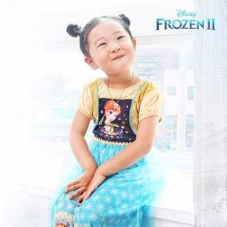 Váy ngắn tay Frozen Anna Fever thiết thực