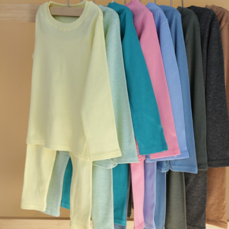 Trẻ em Tập đi Trẻ em Pastel Loungewear Áo Áo thun Quần Quần Quần lót Bé trai Bé gái Áo và quần Đồ dùng phụ kiện thời trang