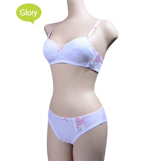 [Glory] Bộ quần lót Pink Heart Junior Bra