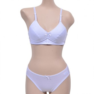 [Kribia][BR6053+PT6319]Bộ quần lót cotton Junior Bra