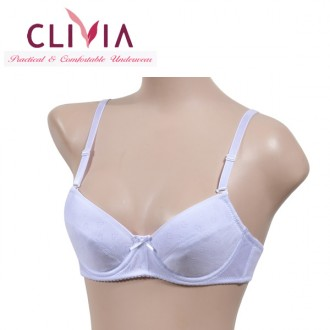 [Kribia] Áo ngực dây họa tiết trái tim cấp 3 A cup bra