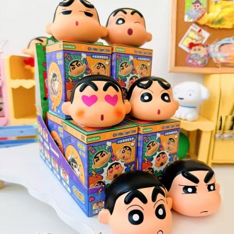 Crayon Shin-chan Hộp Ngẫu Nhiên Mặt Squishy Hình Ngẫu Nhiên