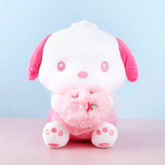 Đồ chơi nhồi bông hoa anh đào Sanrio Pochaco (Cỡ trung bình)