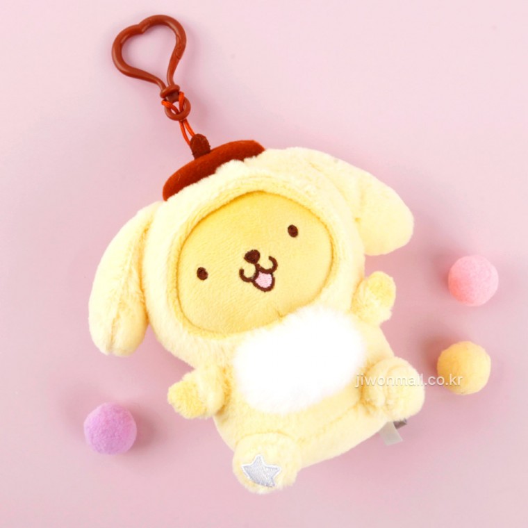 Móc túi trang phục màu pastel Pompompurin 13cm